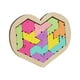 thumbnail image 5 of Rompecabezas De Madera En Forma De Corazón, Bloques De Madera, Rompecabezas Para Formas, Estilo De Jardín De Infantes B, 5 of 5