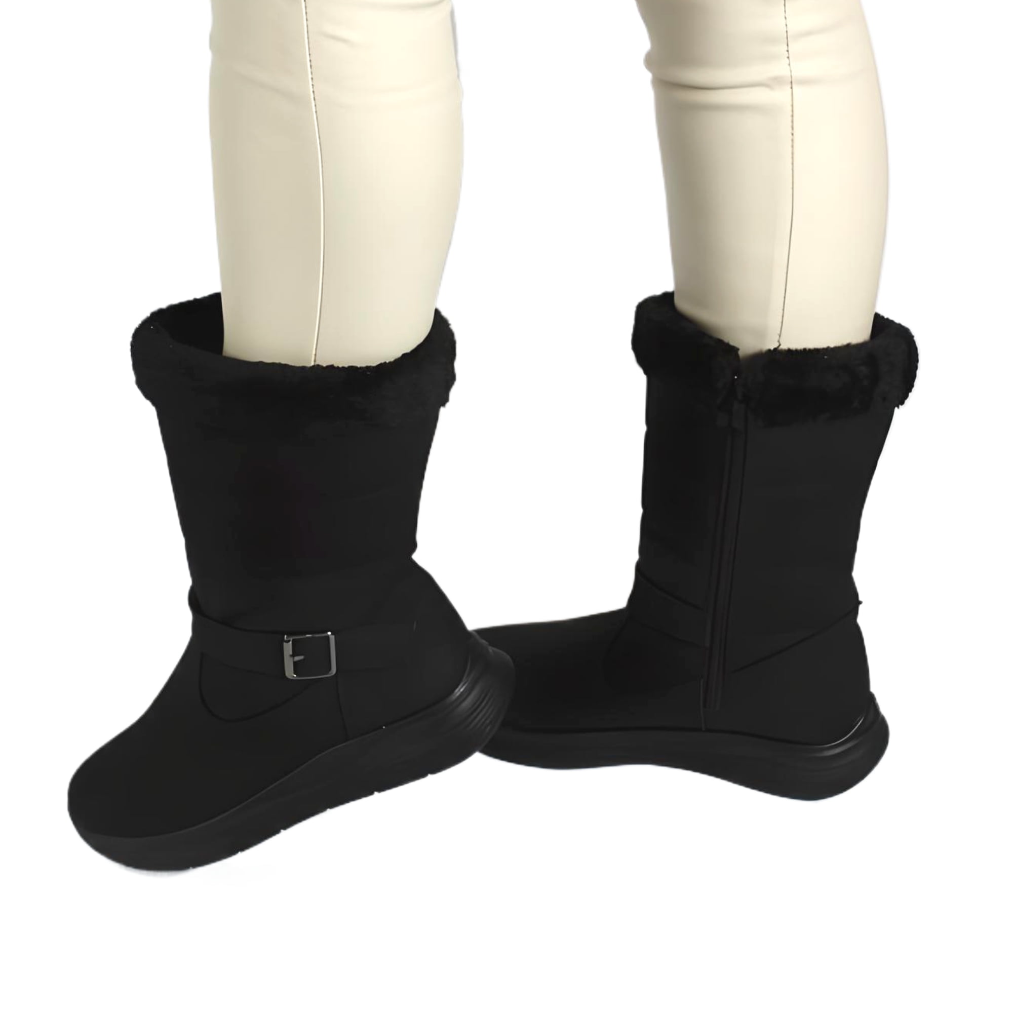 Megabazar Spa - Bota De Mujer Invierno 10 Yassne Negro