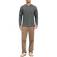 thumbnail image 2 of INSPIRE CHIC Camisetas Henley de Hombre Manga Larga con Bolsillo en el Pecho Camiseta Básica Casual L Gris Oscuro, 2 of 6