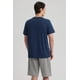 thumbnail image 3 of Polera Hombre Long Fit Básica Azul Marino, 3 of 4
