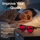 thumbnail image 2 of Gafas de luz azul Sleep ZM con lente roja estilo Wayfarer + estuche, 2 of 9