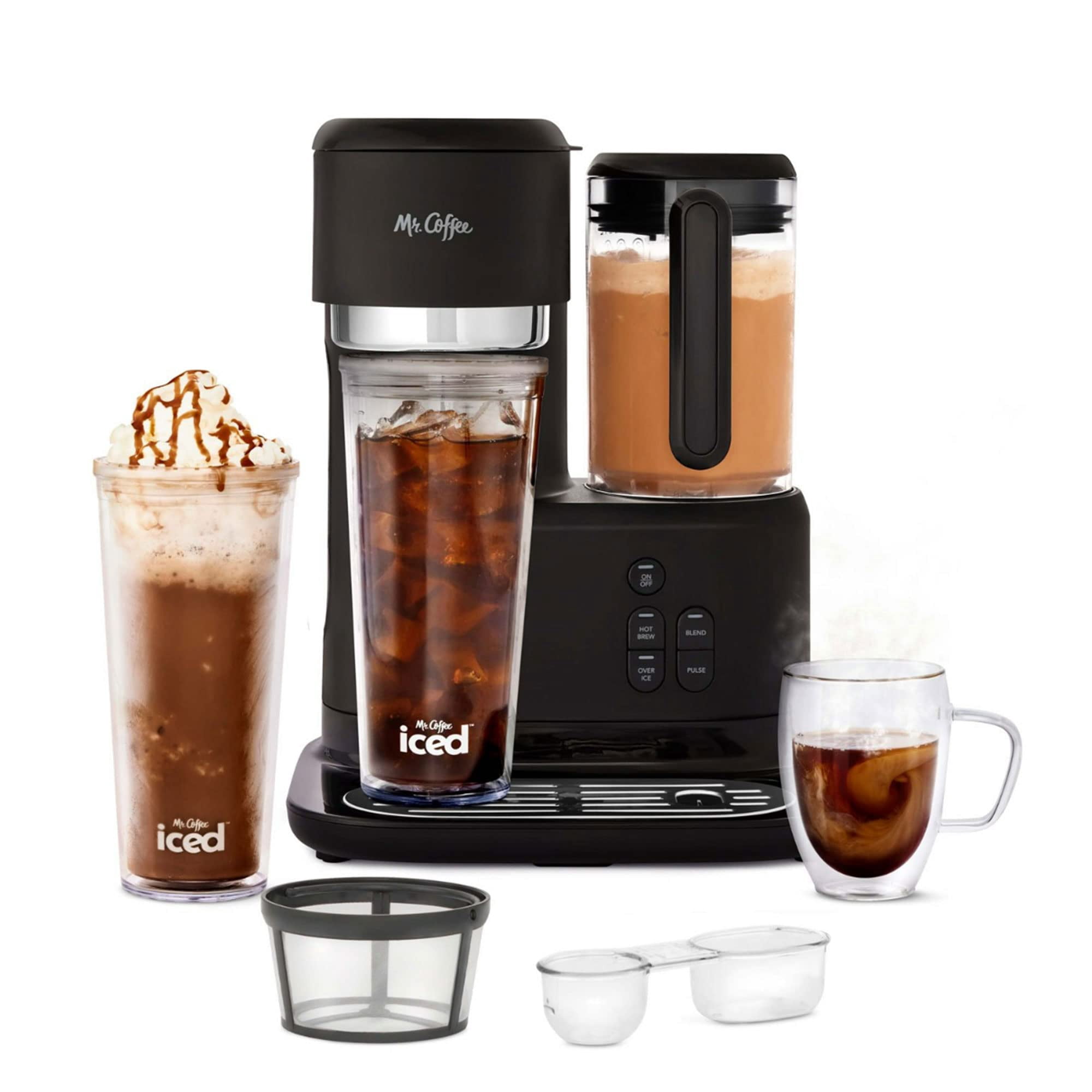 Cafetera Mr. Coffee 3 En 1 Para Espresso Caliente, Frío Y Licuadora