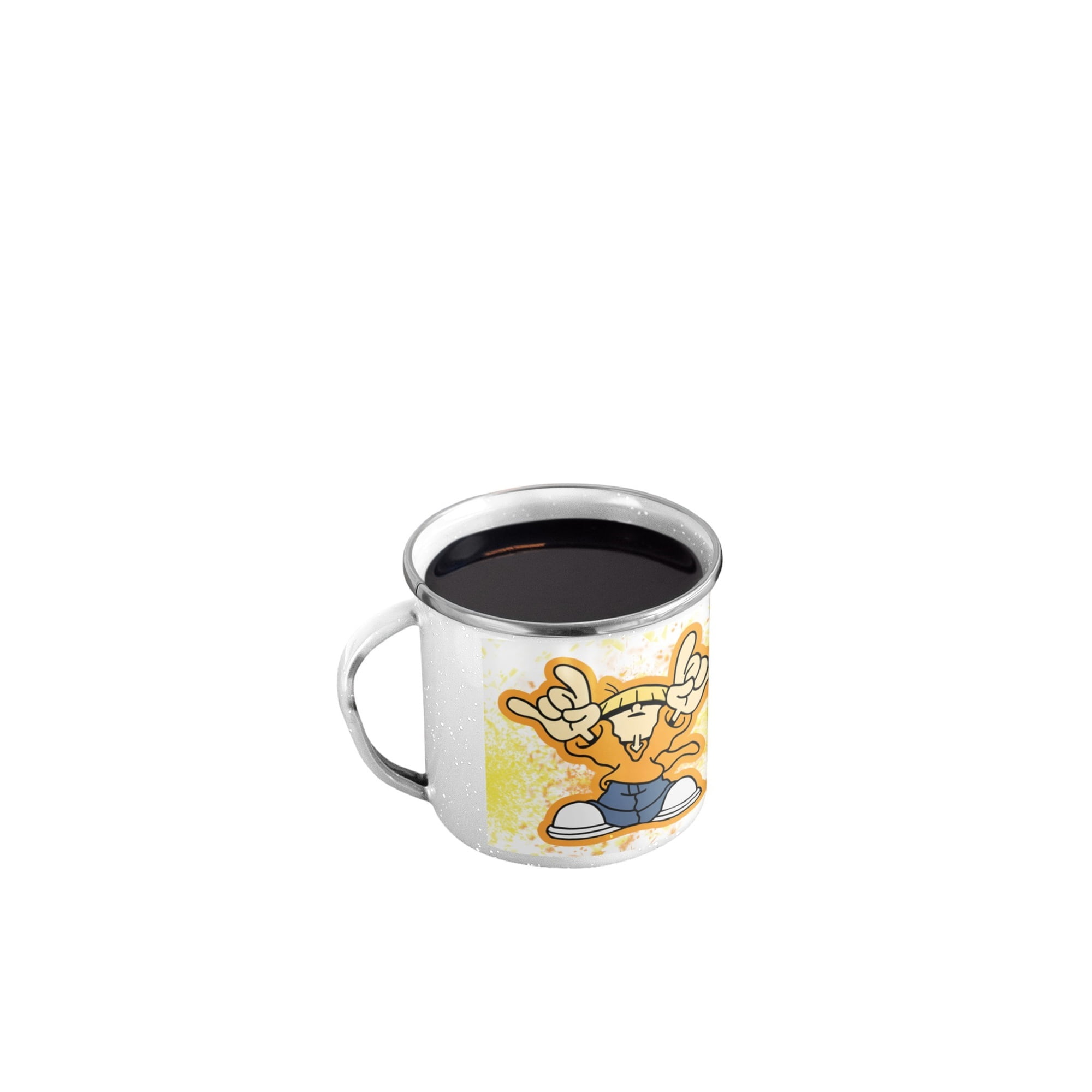 Genérico - Taza Enlozada Número 4 Los Chicos Del Barrio Knd