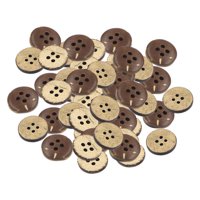 Magideal - 100 Uds. Botones Diy De Cáscara , Para Álbum De Recortes, , Chaqueta , 4 Agujeros 15Mm