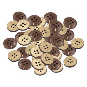 Magideal - 100 Uds. Botones Diy De Cáscara , Para Álbum De Recortes, , Chaqueta , 4 Agujeros 15Mm