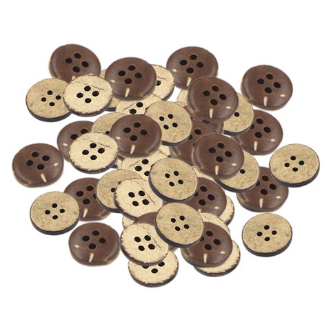 Magideal - 100 Uds. Botones Diy De Cáscara , Para Álbum De Recortes, , Chaqueta , 4 Agujeros 15Mm