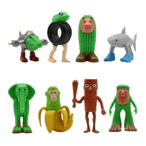 Fliperex - Set 6 Figuras Brainrot Cajita Sorpresa Tralalero Tralala Blanco