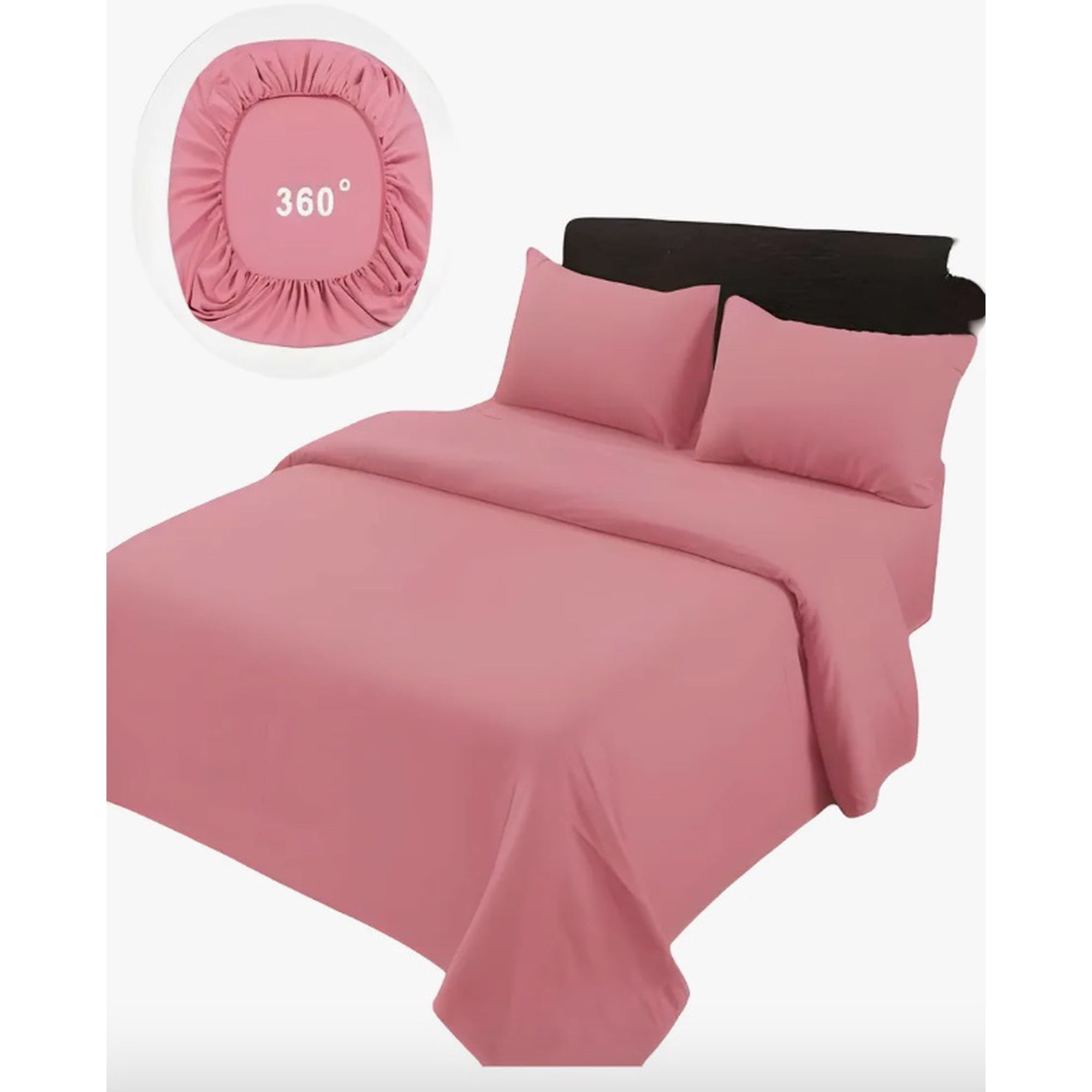 Atlas - Sabanas De 500 Hilos Rosa