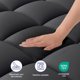 thumbnail image 3 of Sobrecolchón ELEMUSE King negro, grueso tipo pillow‑top, 3 of 7