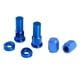 thumbnail image 3 of Motocicleta CNC Billet Neumático Válvula Neumático Llanta Tuerca de bloqueo Tapa Kit espaciador Azul, 3 of 5