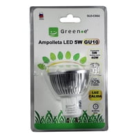 Green E - Ampolleta Led Gu10 Luz Cálida 5W