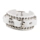 thumbnail image 3 of Pulsera De Cuero PU Con Remaches Ajustables Para Ciclismo, Mujeres Y Ni?as, Color Blanco, 3 of 5