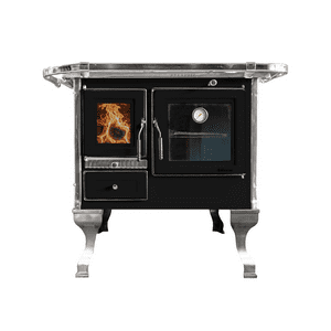 Alcazar - Cocina A Leña New Glass 90 Negra