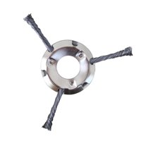 Magideal - Cabezal De Repuesto Para Cortadora De Alambre, Cabezal De Acero Para Desbrozadora, Herramientas De Jardinería Duraderas, Cabezal De Acero Para Cortado 3 Cuchillas De 9 Pulgadas