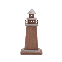 Genérico - Faro Decorativo De Madera 15X7Cm