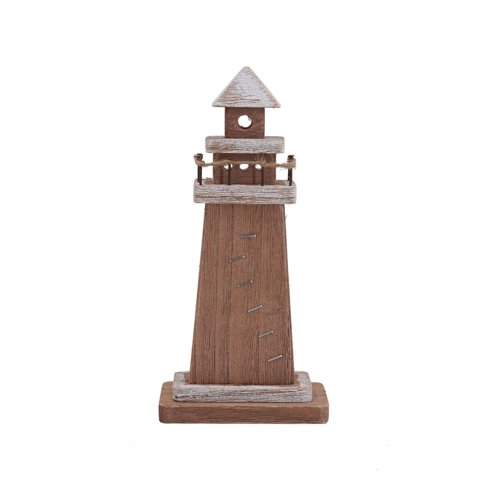 Genérico - Faro Decorativo De Madera 15X7Cm
