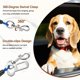thumbnail image 3 of Correa para Perros a Prueba de Mordeduras Uxcell, Arnés de Cinturón de Seguridad para Perros de 31 pulgadas con Extensor de Correa de Doble Clip, (Azul, 1 Pza), 3 of 7