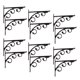 thumbnail image 2 of 12 Soportes Colgantes De Metal Para Estante Montado En La Pared En Forma De L Europea 15x12cm, 2 of 5