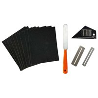 Bothyi - Juego De Herramientas Luthier Para Reparación De Guitarra, Protector De Diapasón, Juego De Pulido Y Lijado