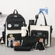 thumbnail image 2 of Girls large-capacity shoulder bag Cute carrot rabbit doll pendant Simple versatile schoolbag Boys fashion schoolbag five sets Se, 2 of 2