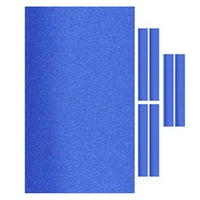 Magideal - Mantel De Billar Con Tiras De Cojín, Mantel De Fieltro Para Piscina Interior Para Bares , Azul 8 Pies Azul