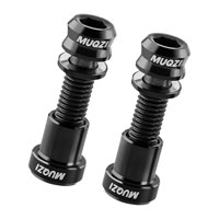 Magideal - 2 Juegos De Pernos De Vástago De Bicicleta, Tuercas, Accesorios De Reparación De Manillar, Piezas De Metal, Pernos De Vástago De Bicicleta, Tuercas Pa 25Mmx8Mm Negro