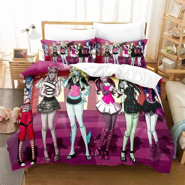 Personelity Monster Cartoon High Bedding Sets exquisite bed supplies set duvet cover bed comforter set luxury birthday giftBed Sheets