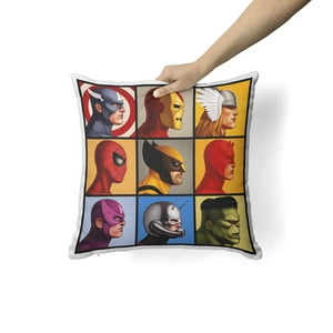 Creango - Cojin Decorativo Marvel Comic Collage