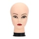 thumbnail image 4 of Cabeza De Maniquí Calva, Cabeza De Entrenamiento Resistente Para Exhibición, Sombrero, Auriculares, Peluquería, Base Negra, 4 of 5