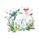 thumbnail image 3 of 2 Pegatinas De Pared Con Dise?o De Tortuga Y Algas Marinas Para Ba?o., 3 of 5