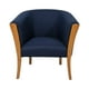 thumbnail image 1 of Sitial Esmeralda Lino Azul, 1 of 3