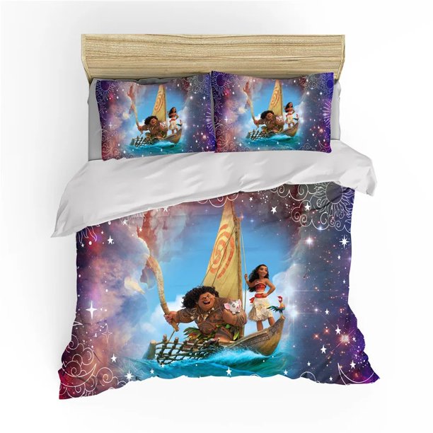Moana Ocean Bed Set 3D Printing Anime Cartoon Bedding Set For Kids Adult Girls Boys Bed Sheets
