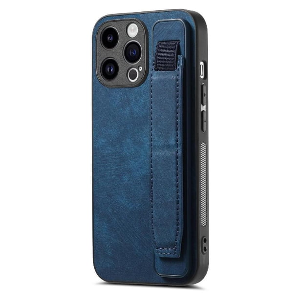 Funda Protectora con Correa para iPhone 15 Pro Max Resistente a Golpes Azul