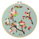 thumbnail image 3 of Kit De Punto De Cruz DIY Flor Floral Bordado De Costura Con Aro Pájaros Amarillos, 3 of 5