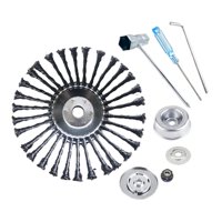 Ioensy - Cabezal De Corte De Cepillo Giratorio De Alambre Cabezal De Corte De Disco De Cepillo De Rueda De Alambre Para Pavimentación