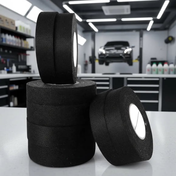 Cinta Tela Arnés Cableado Audio Automotriz 19mm 25 Metros