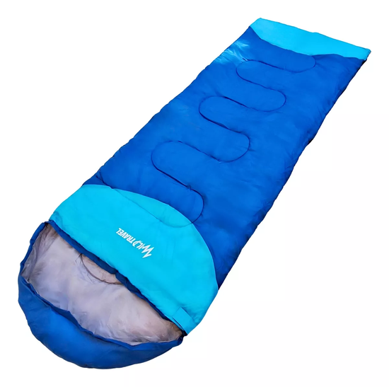 Genérico - Saco De Dormir Ultra Ligero Verano Wild Travel +5º+25º 1200G Azul
