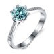 thumbnail image 2 of Anillos de Compromiso Aniversario Boda para Mujer 1 Uds Color D VVS1 Anillos de Moissanita Plata Esterlina 925 Anillo de Diamante Amarillo/azul/verde para Novia Madre con Certificado, 2 of 9