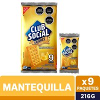 Galletas Saladas Mantequilla 216 G Club Social