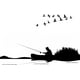 thumbnail image 1 of Decomural Fishing Scene Angling Fisherman WS-17412, 1 of 2
