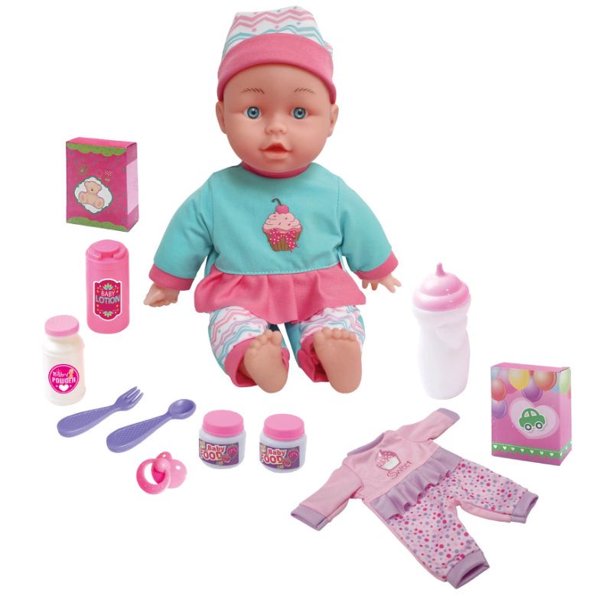 Set De Accesorios Para Muñeca Laura Good Night – Saco De Dormir, Biberón, Cepillo Y Pañal, Para Muñecas 30-38 Cm