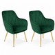 thumbnail image 1 of Pack 2 Butacas Sitiales Velvet Diamond Verde, 1 of 6