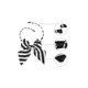 thumbnail image 3 of INSPIRE CHIC Lazo de Mujer Ajustable con Nudo Pre-Hecho a Rayas para Uniforme 4.33" x 5.51" Negro Blanco, 3 of 5
