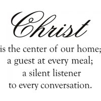 Rienda Libre Graphics - Decomural Christ Is The Centre Bible Verse Ws-15117