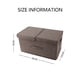 thumbnail image 2 of Cajas de almacenamiento con tapa y asa, contenedores organizadores plegables para ropa de cama, cestas cúbicas con divisor extraíble para el hogar, dormitorio, armario, oficina., 2 of 6
