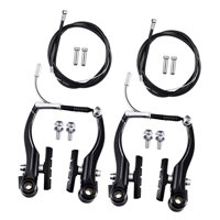 Magideal - Juego De Frenos En V Para Bicicletas De Montaña, Cables De Freno De Repuesto De Fácil Instalación, Accesorios De Cables Delanteros Y Traseros De Metal