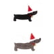 thumbnail image 2 of 2x Colgantes Navide?os Decoraciones Adorno De Perro Dachshund Negro Y Gris, 2 of 4