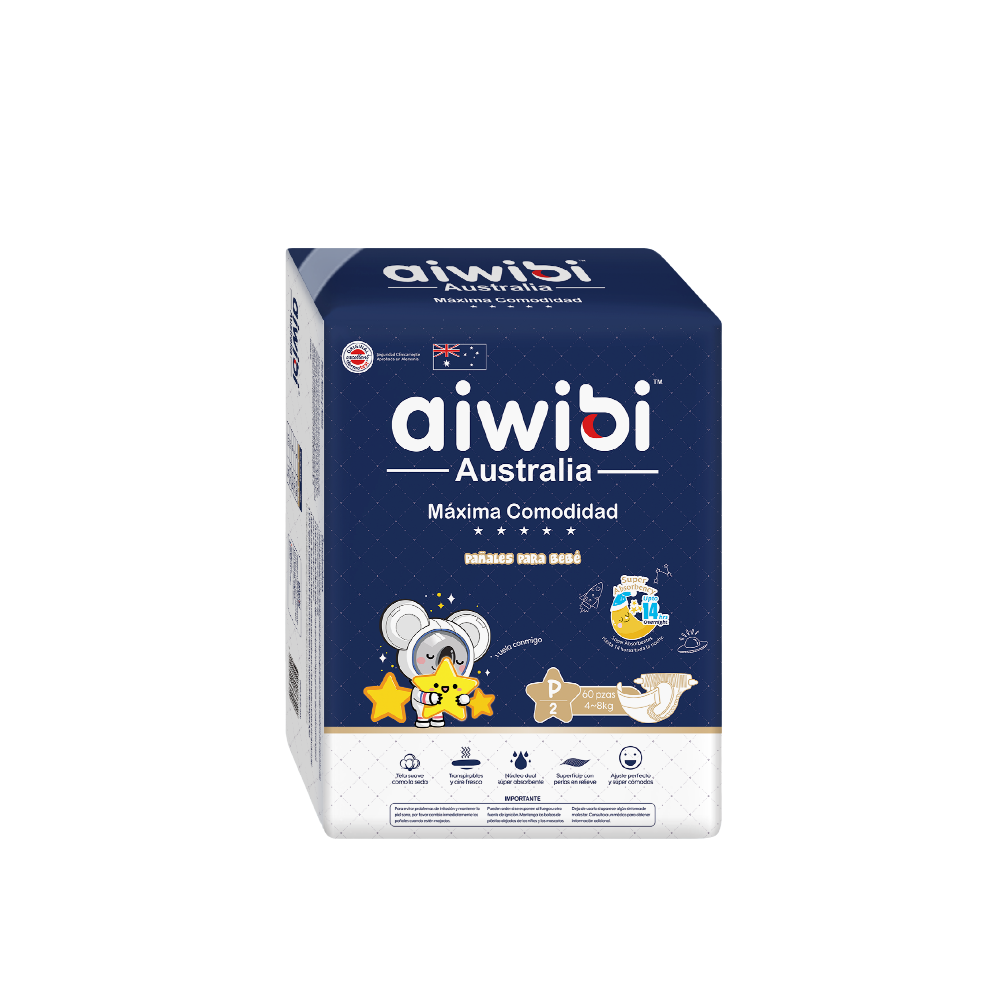 Aiwibi - Pañal De Bebé Dulce Noche Talla P