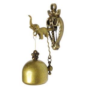 Magideal - Timbre De Puerta De Comerciantes De Antigüedades Timbre De Puerta De Entrada Clásico Timbre De Puerta Antiguo Tiendas Cafetería Vacaciones Apartamento Elefante