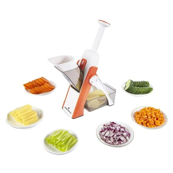 Picador a Cortadora Manual De Verduras Y Vegetales naranja